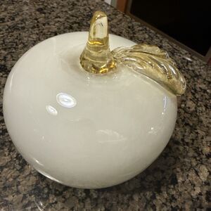 Z gallerie White Gold glass apple